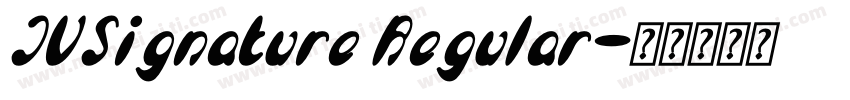 JVSignature Regular字体转换